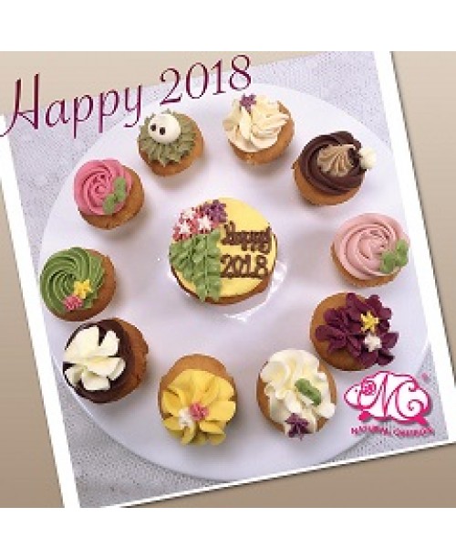Happy 2018 1大10小 Cupcake禮盒